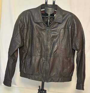 Bertini Genuine Leather Jacket Men’s 42 Brown Removable Liner